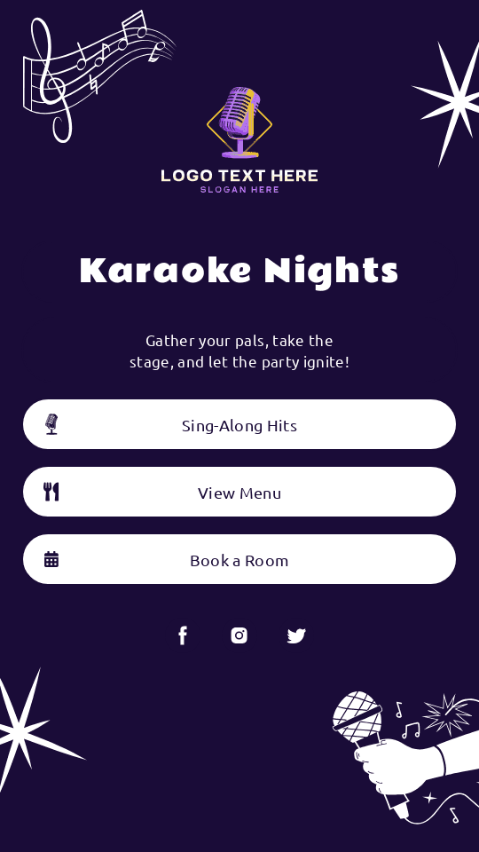 Karaoke Music Bar Link in Bio Preview
