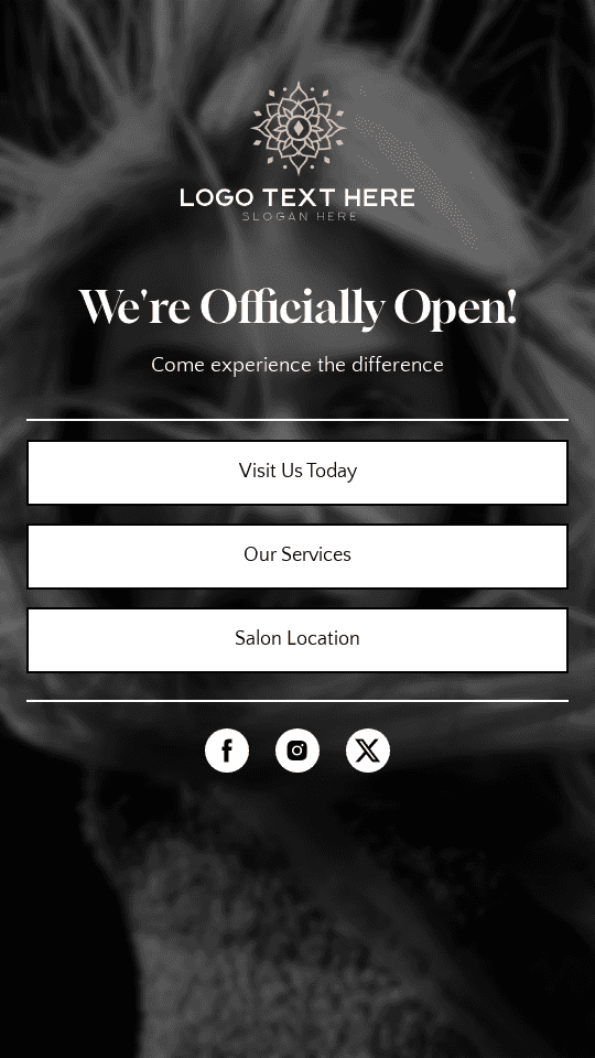 Hair Beauty Studio Link in Bio Preview