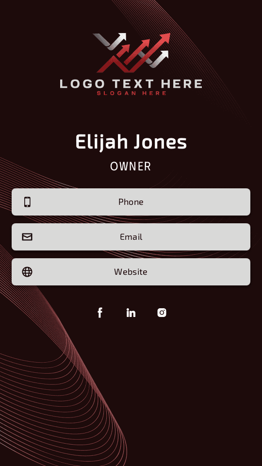 Professional Abstract Business  Digital Business Card