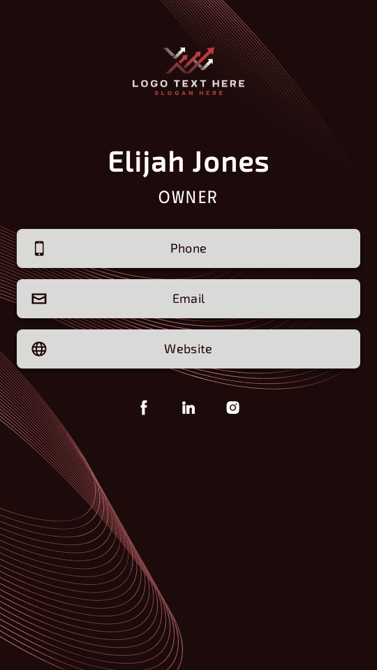 Professional Salesperson  Digital Business Card