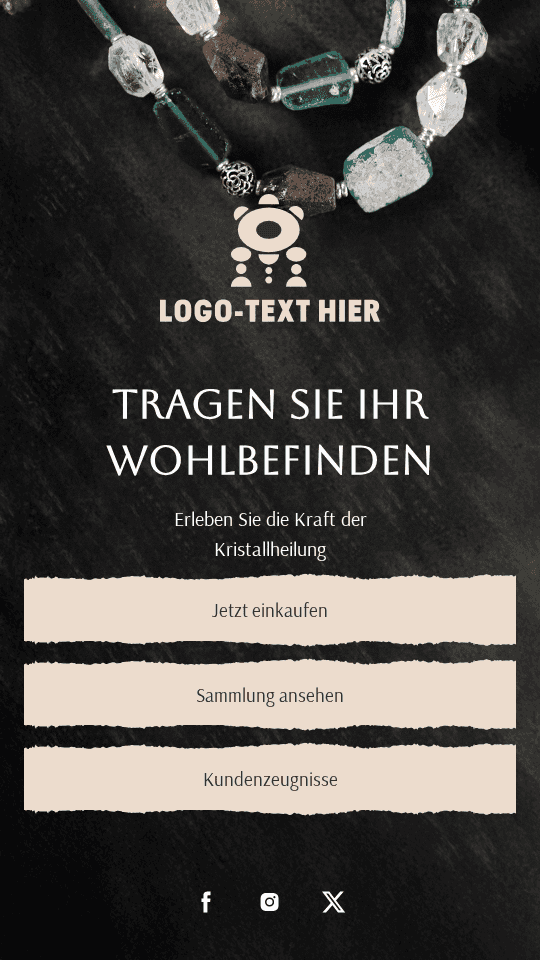 Holistische Kristallarmband Link in Bio