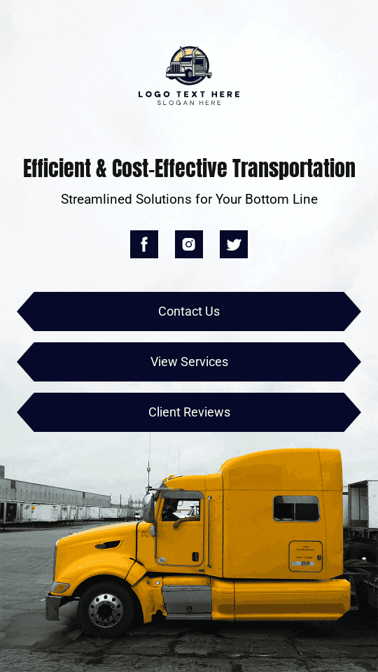 Freight Cargo Transport Link in Bio Preview