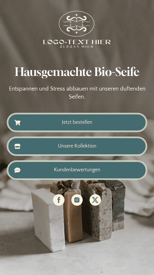 Hausgemachte Bio-Seife Website