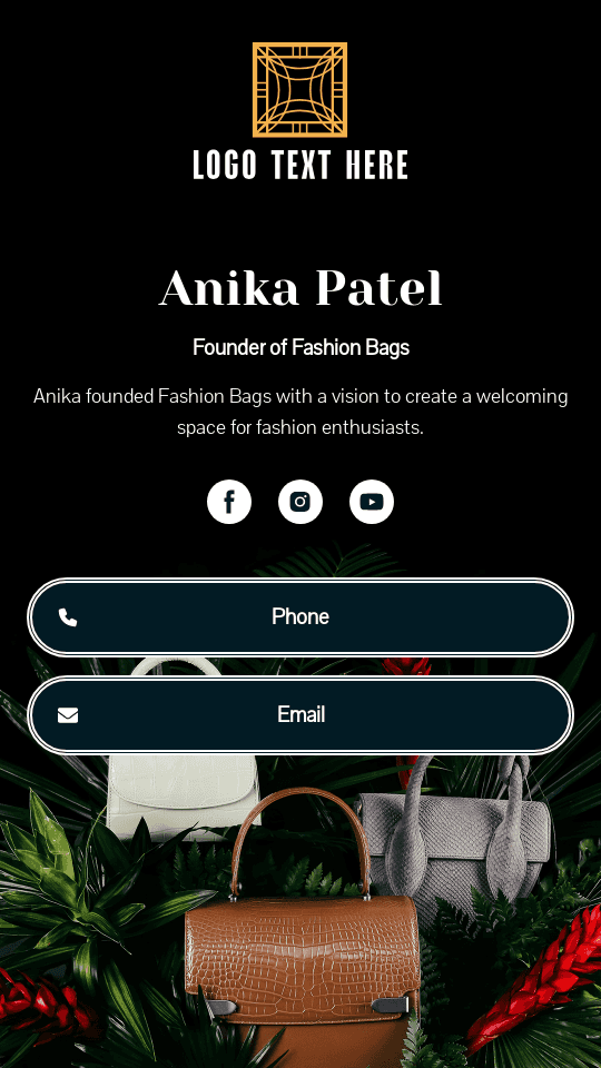 Fashion Owner Founder Digital Business Card