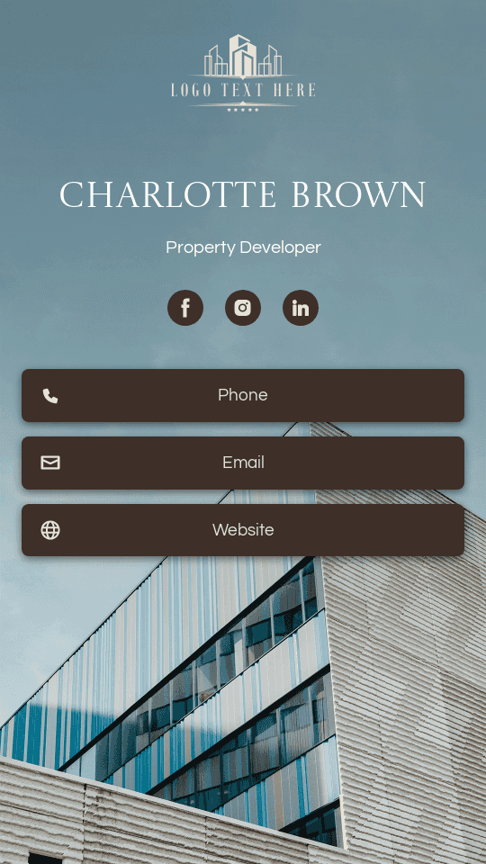 Real Estate Developer Digital Business Card