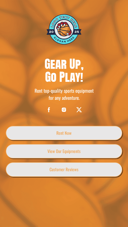 Sports Equipment Rental Link in Bio Preview