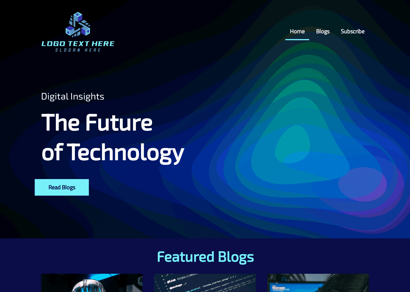 Ultimate Tech Blog Website Preview