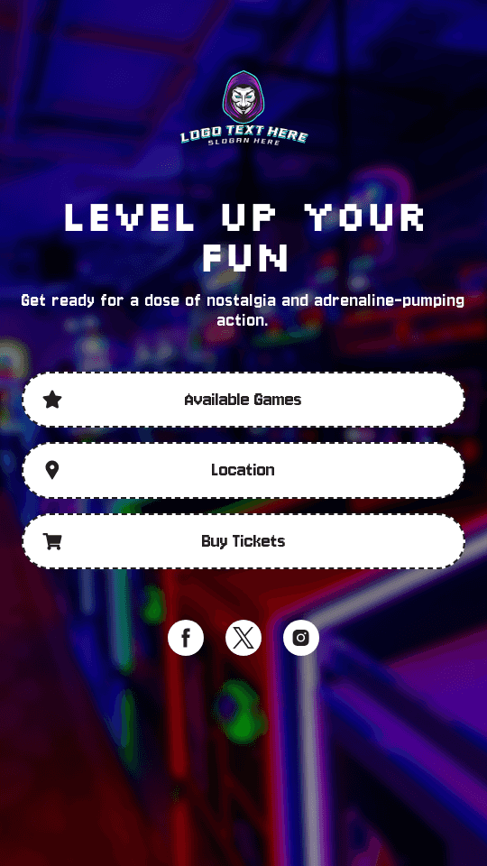 Arcade Game Center Link in Bio Preview