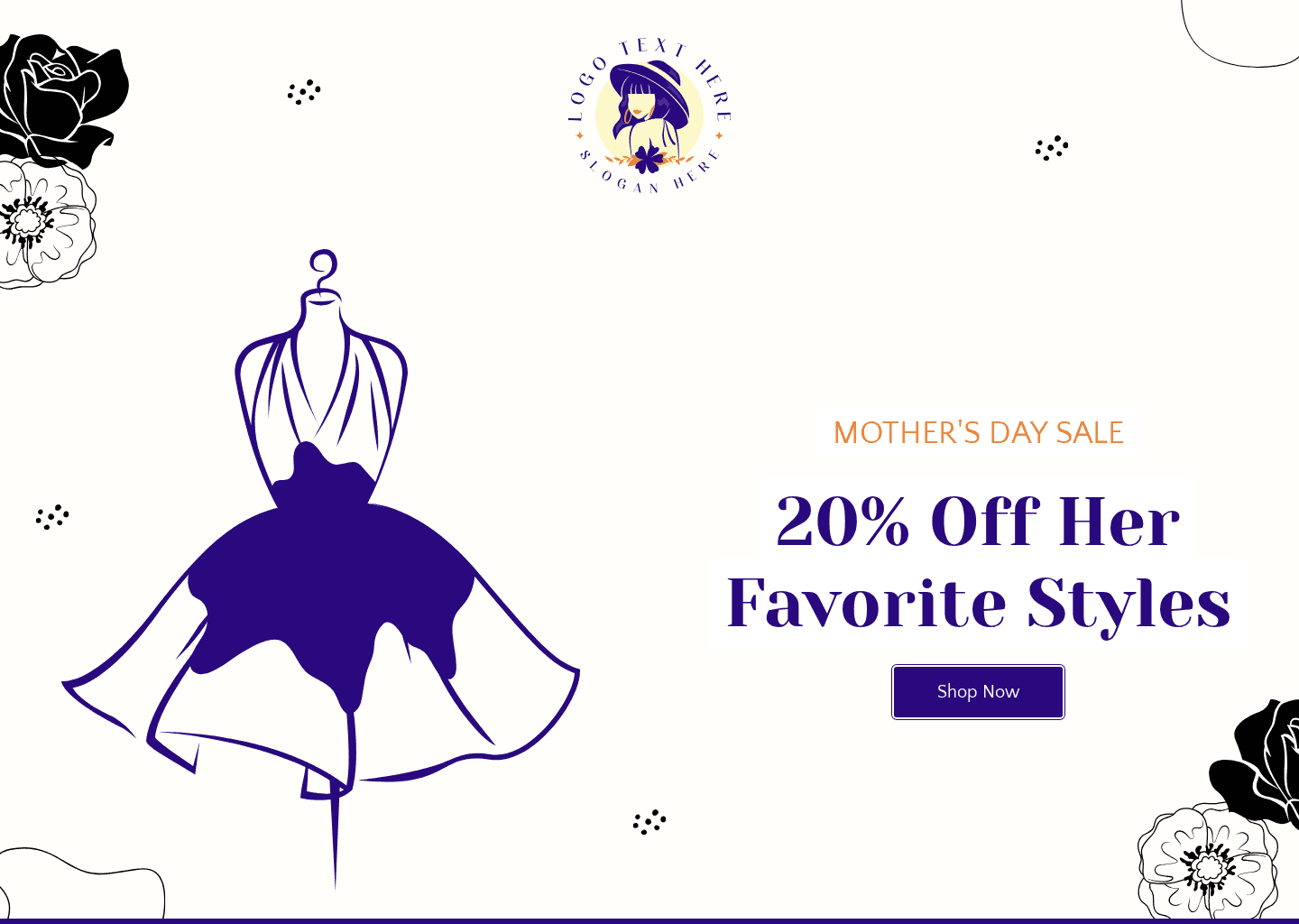 Motherhood Fashion Sale Website Preview