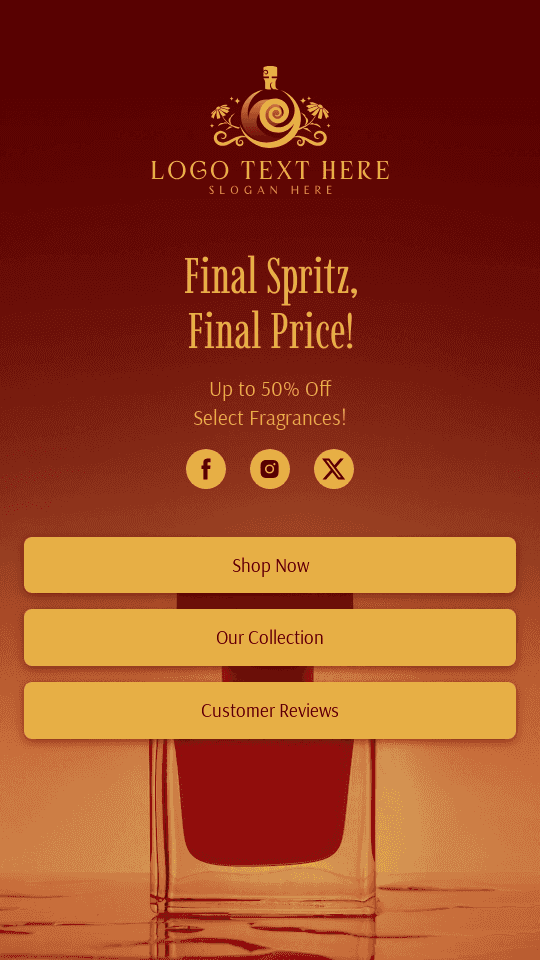 Perfume Clearance Sale Link in Bio Preview