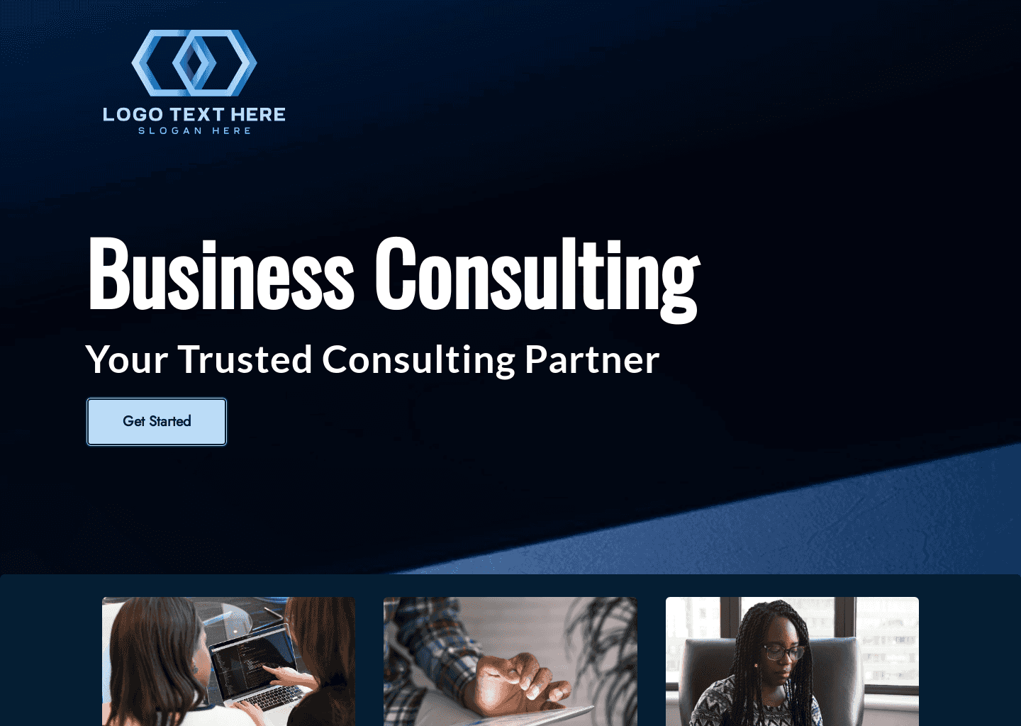 Consulting Business  Website Preview
