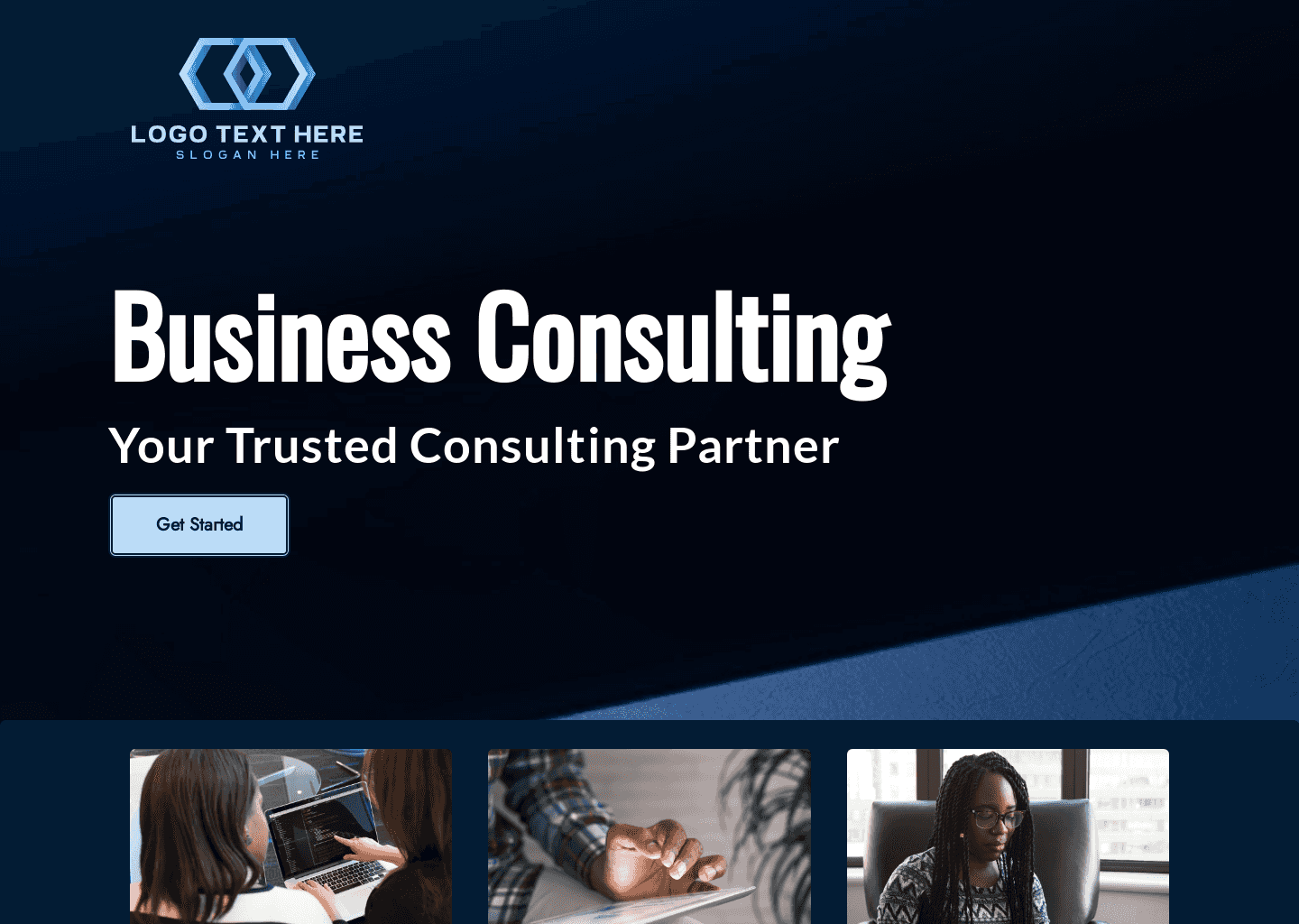 Consulting Business  Website