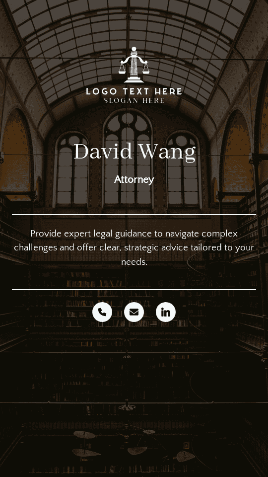 Business Legal Advisor Digital Business Card
