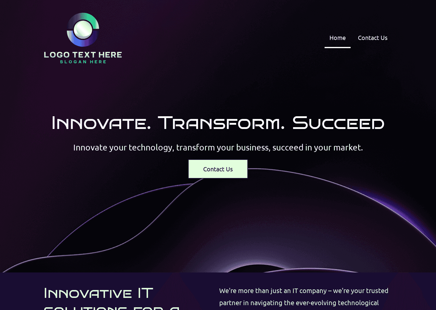 Digital Technology Solutions Website