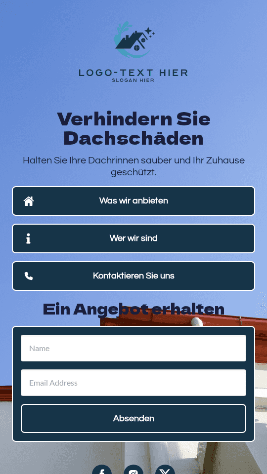 Regenrinnenreinigungsdienst Link in Bio