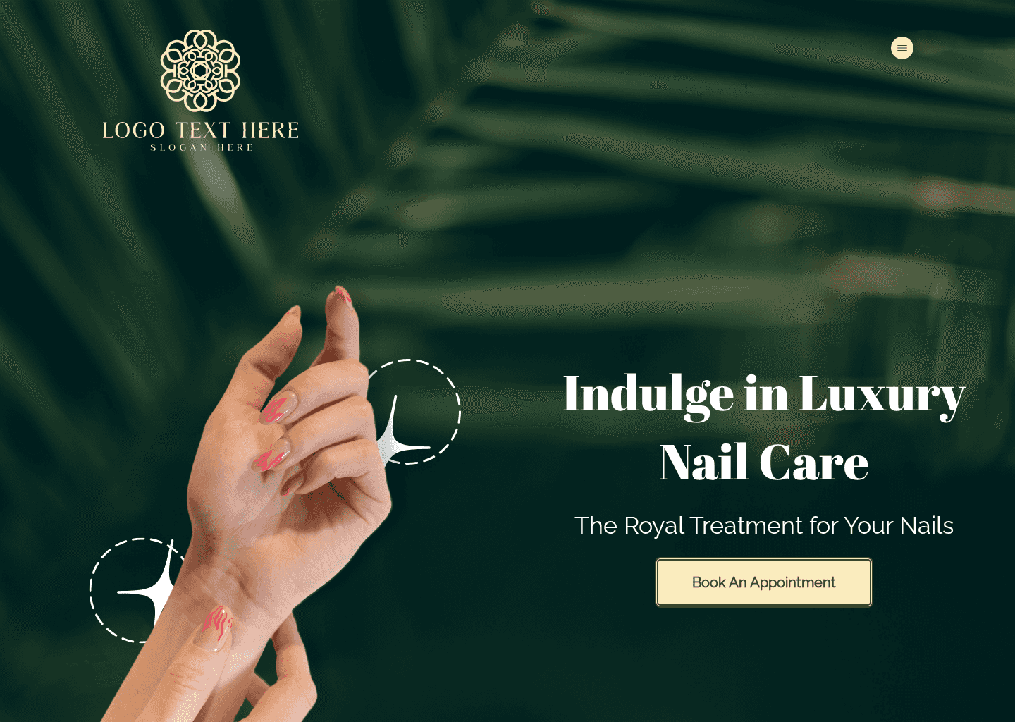 Luxe Nail Salon Website Preview
