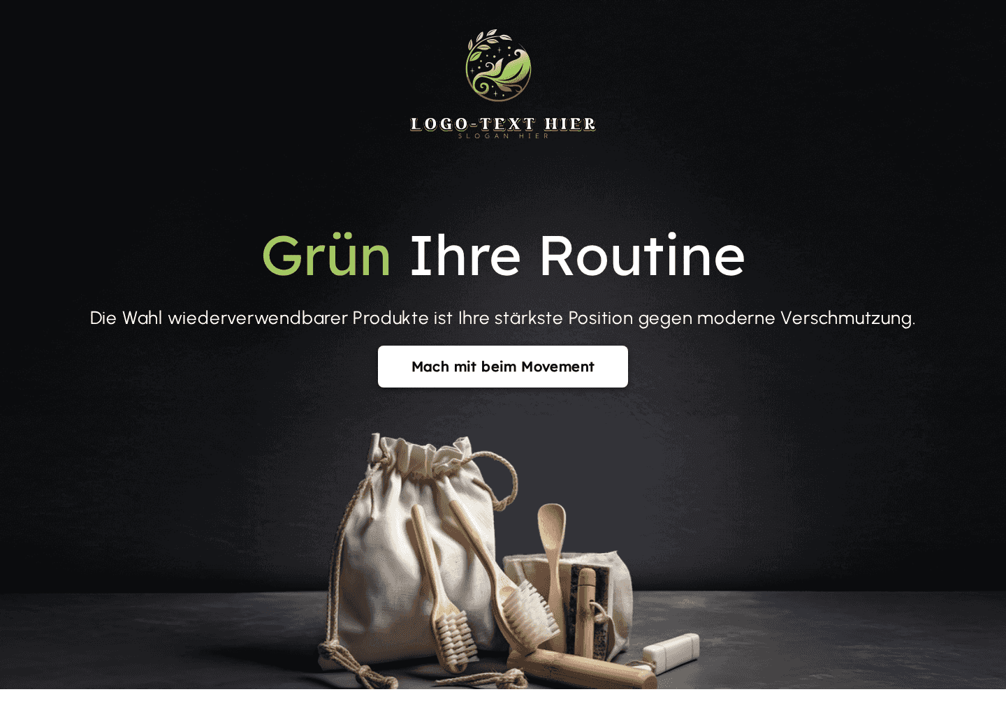 Nachhaltige Lebensbewegung Website Preview
