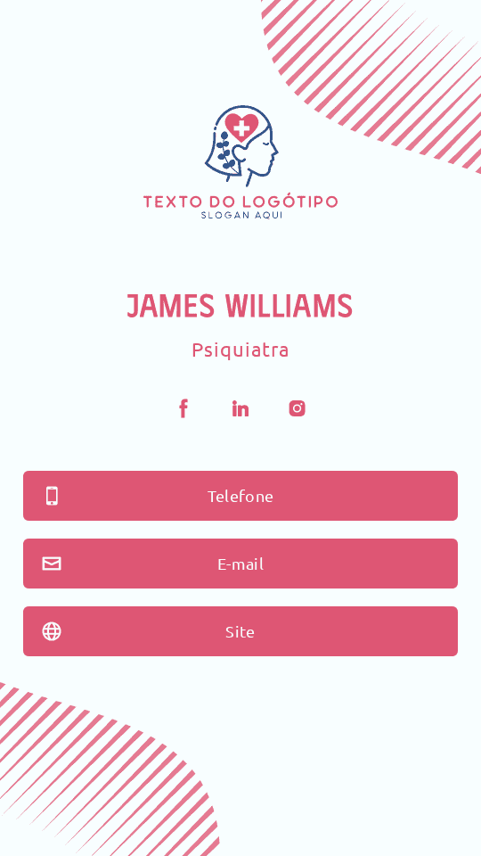 Psiquiatra Médico Profissional Digital Business Card