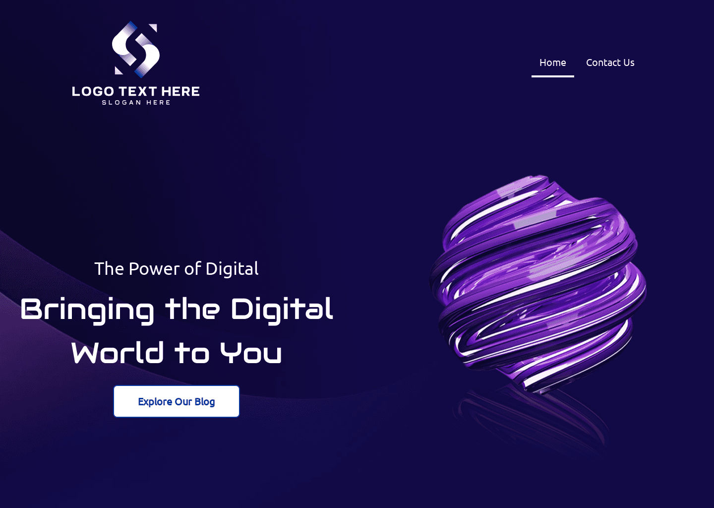 Digital Frontier Blog Website Preview