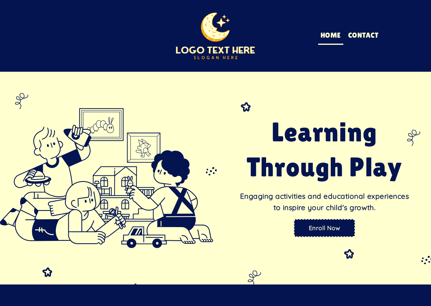 Children Daycare Center Website Preview