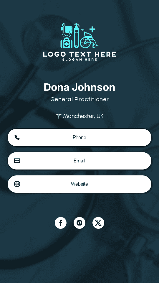 General Practitioner Digital Business Card Preview