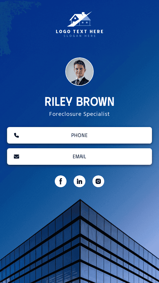 Foreclosure Specialist Digital Business Card