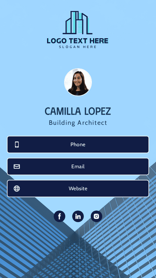 Building Architect Digital Business Card