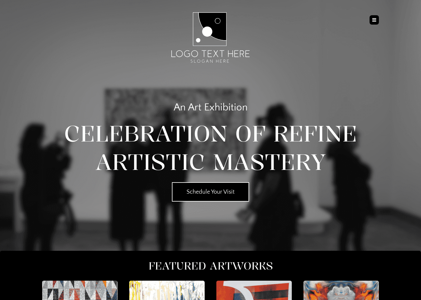 Art Exhibit Website Preview