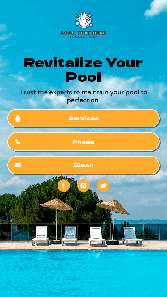 Pool Cleaning Service Link in Bio Preview