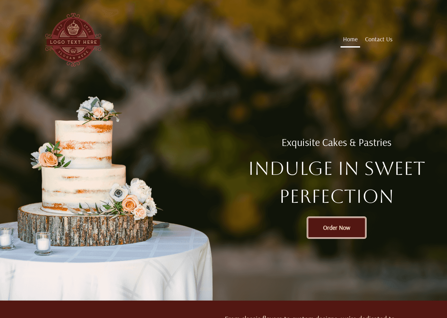 Sweet Creations Shop Website Preview