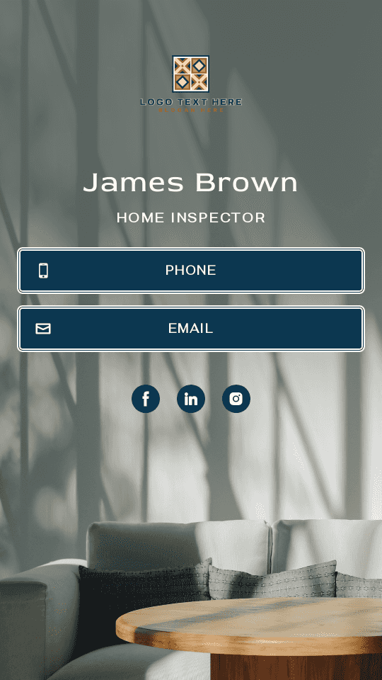 Home Inspector Digital Business Card