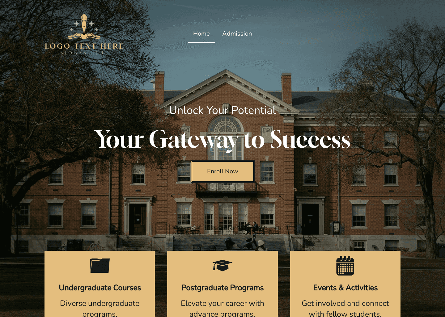 Local Community College Website Preview