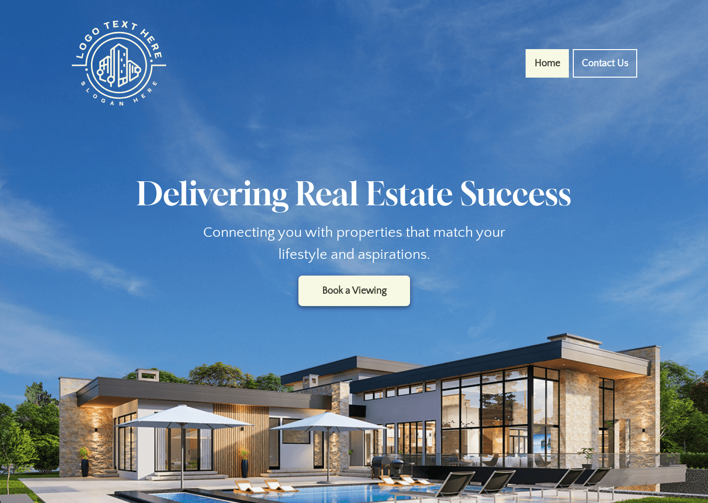 Estate House Listings Website Preview