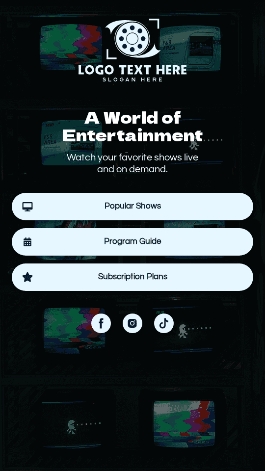 TV Station Broadcasting Link in Bio Preview