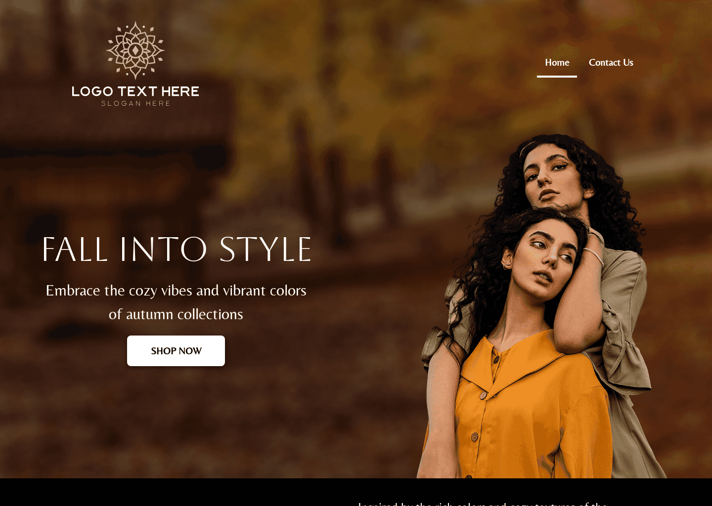 Autumn Style Collection Website Preview