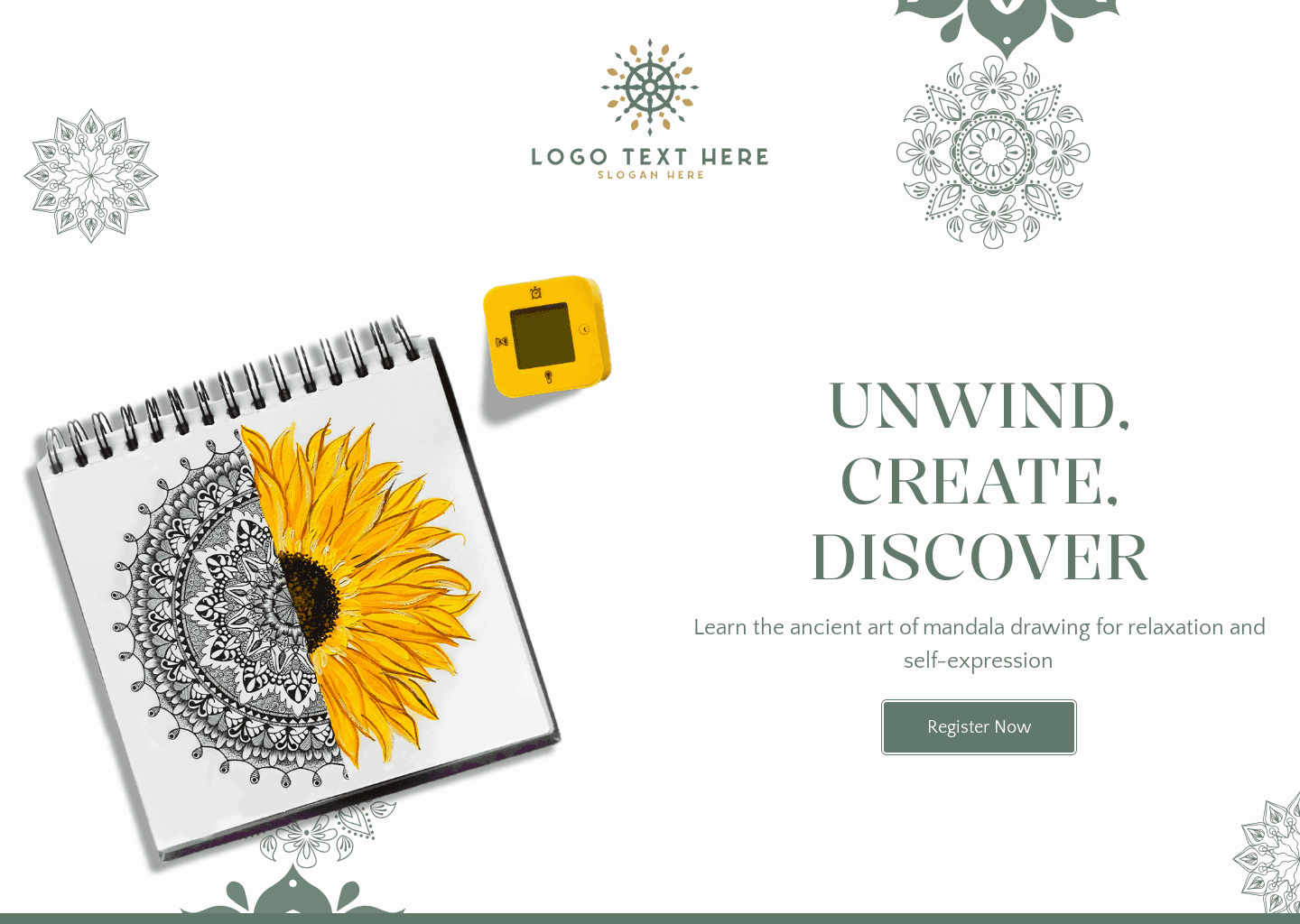 Mandala Drawing Class Website Preview