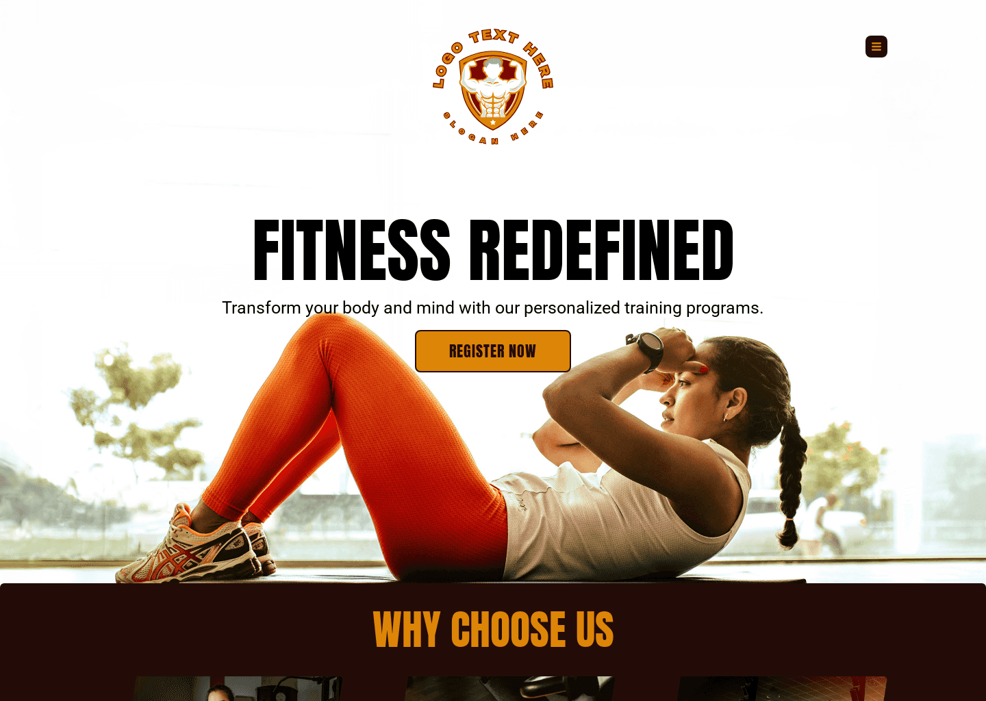 Ultimate Fitness Program Website Preview