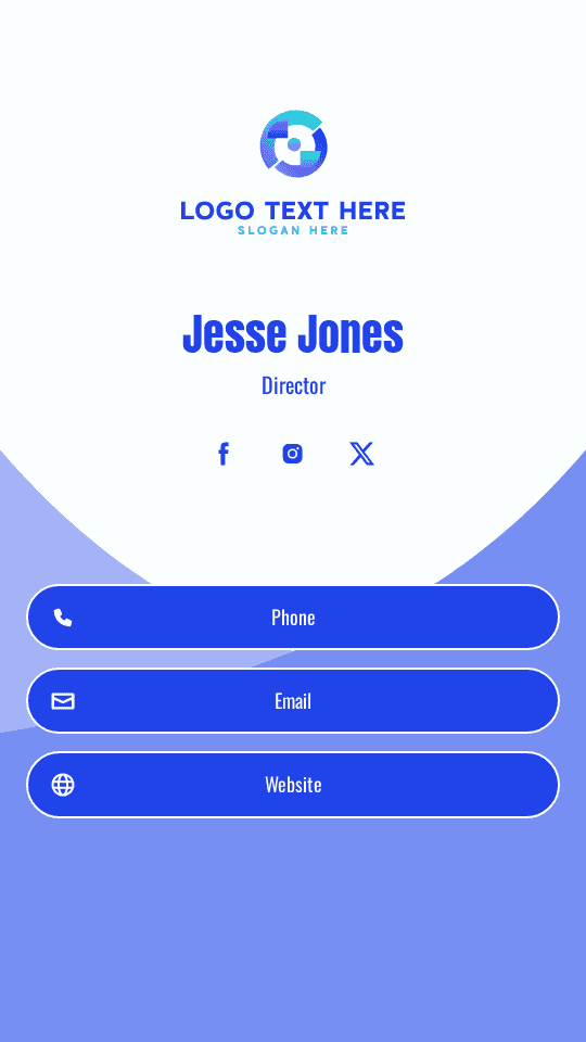 Generic Company Director Digital Business Card Preview