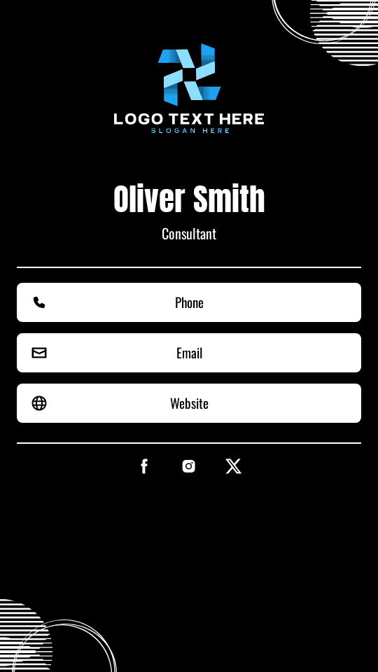 Business Management Expert Digital Business Card Preview