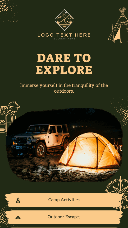 Travel Camping Adventure Link in Bio Preview