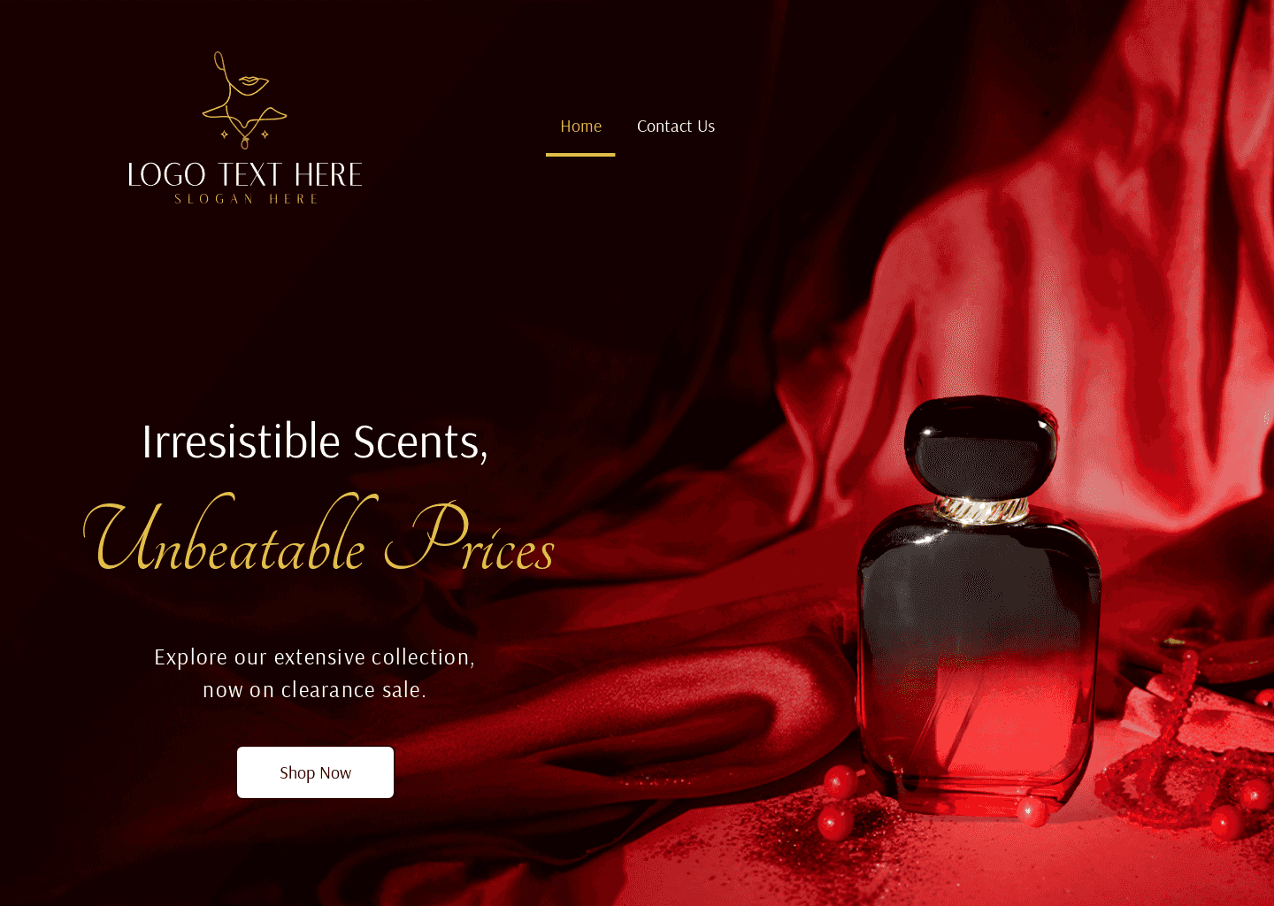 Luxury Fragrance Sale Website Preview