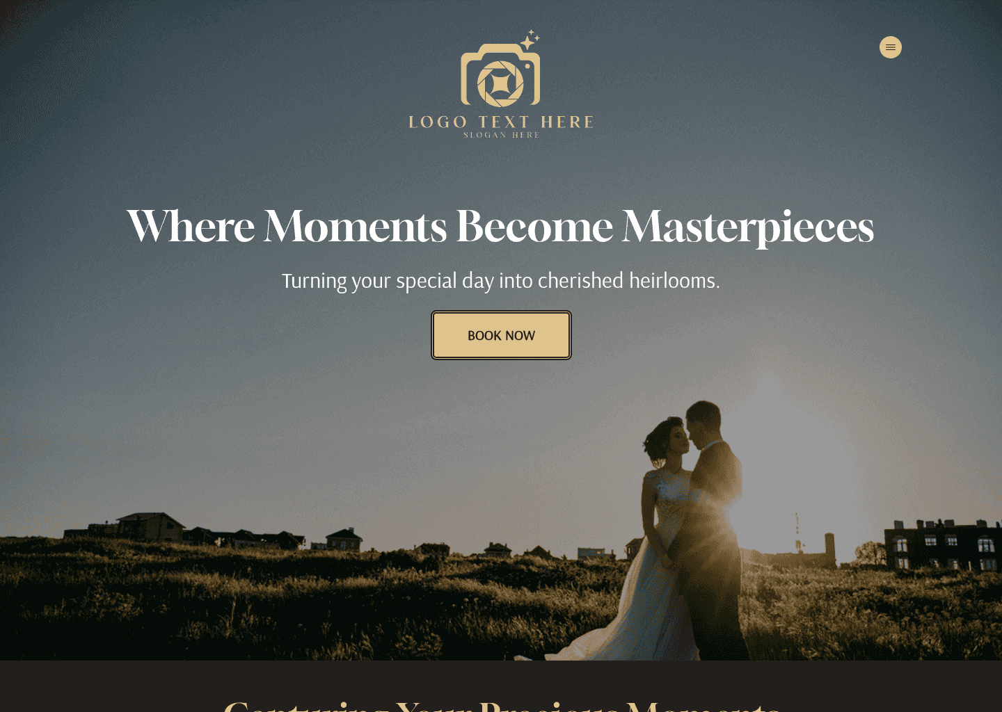 Wedding Photographer Portfolio Website