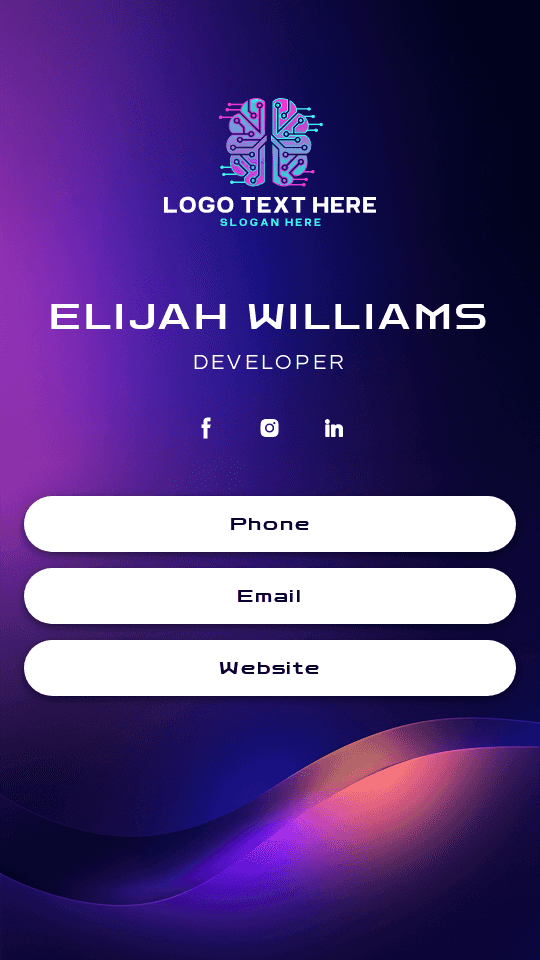 Technology Developer Digital Business Card