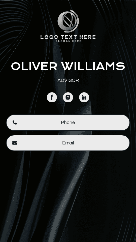 Strategic Business Advisor Digital Business Card Preview