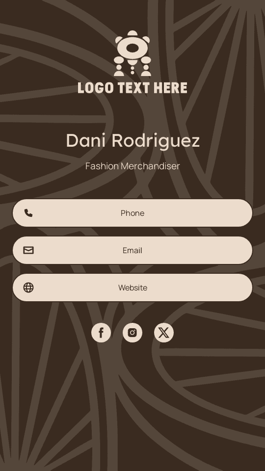 Outfit Style Merchdise Digital Business Card Preview