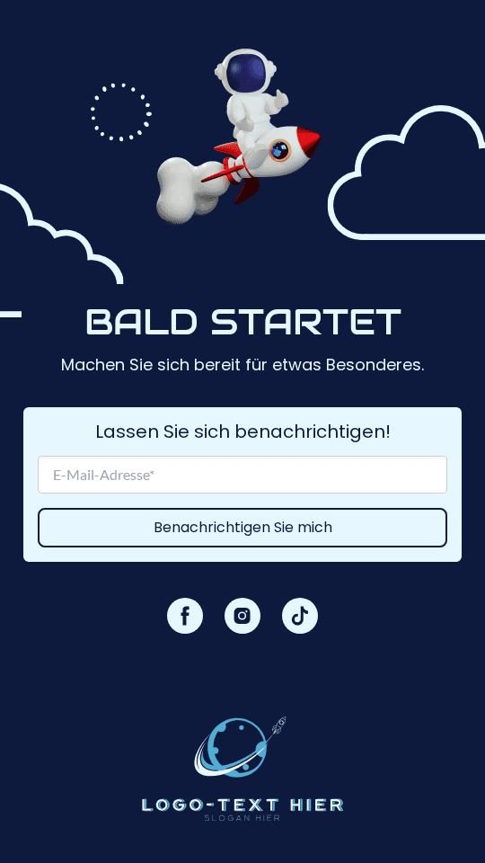 Generischer Astronaut startet Link in Bio