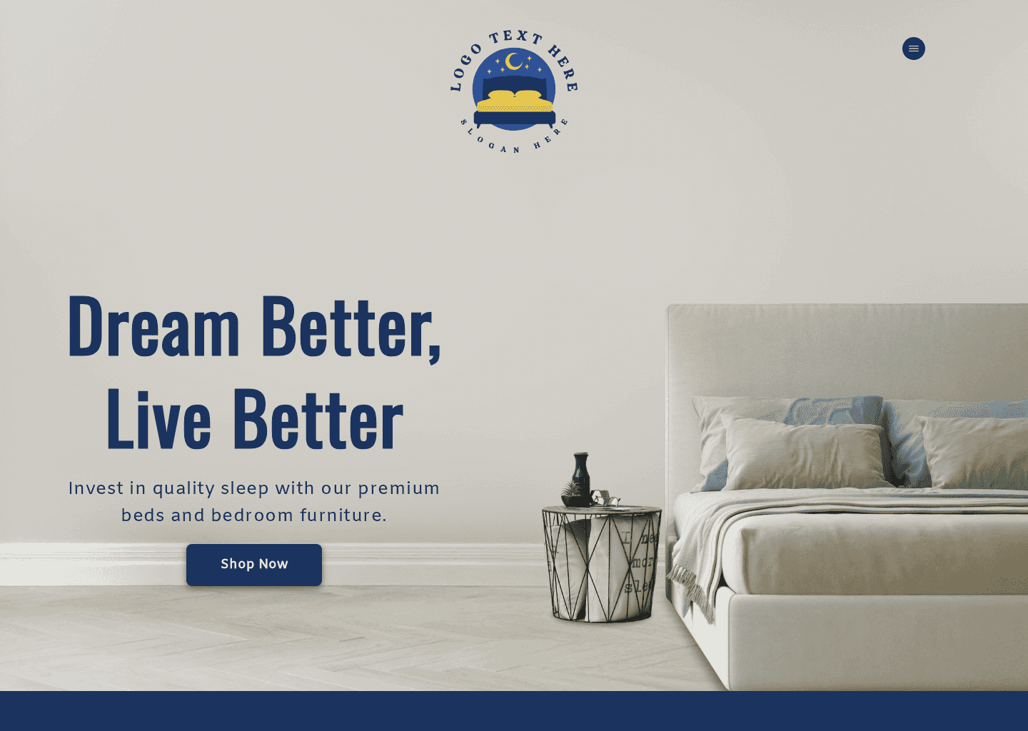 Bed Furniture Shop Website Preview
