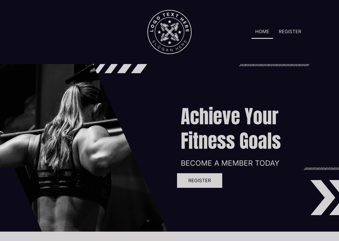 Gym Fitness Training website design