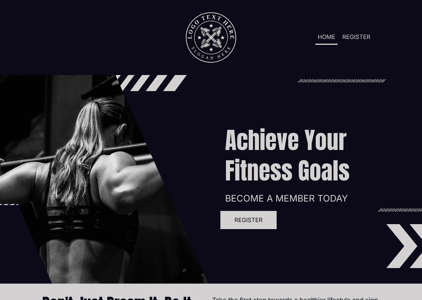 Fitness Gym Membership  Website Preview