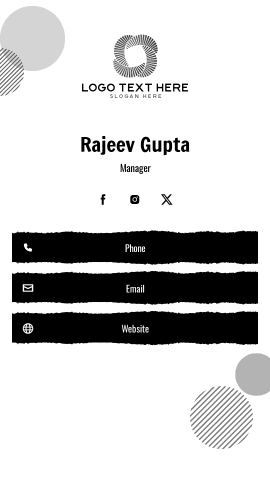 Enterprise Executive Manager Digital Business Card Preview